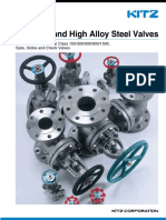 Stainless and High Alloy Steel Valves: JIS 5K/10K/20K, ASME Class 150/300/600/900/1500, Gate, Globe and Check Valves