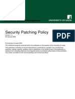 Security Patching Policy