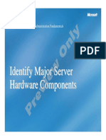 Identify Major Server Hardware Components
