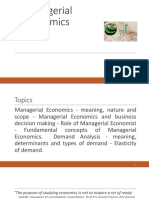 Managerial Economics Unit I