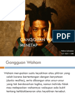 GANGGUAN Waham MENETAP