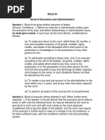 Rule 81 Bond of Executors and Administrators Section 1. Bond To Be Given Before Issuance of Letters