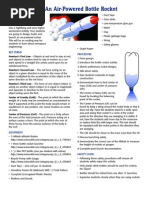 Bottle Rocket Design and Deployment Guide | PDF | Rocket | Force