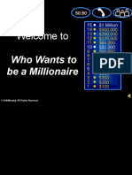 Welcome To Who Wants To: Be A Millionaire
