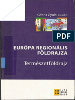 Gábris Gyula Európa Regionális Földrajza I. Természetföldrajz
