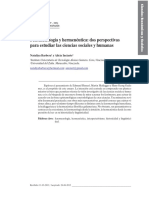 Barbera, N. y Inciarte, A. - Fenomenología y Hermenéutica, Dos Persepectivas Para Estudiar Las Ciencias Sociales y Humanas