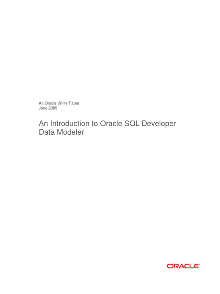SQL Developer Data Modeler Overview | PDF | Oracle Database