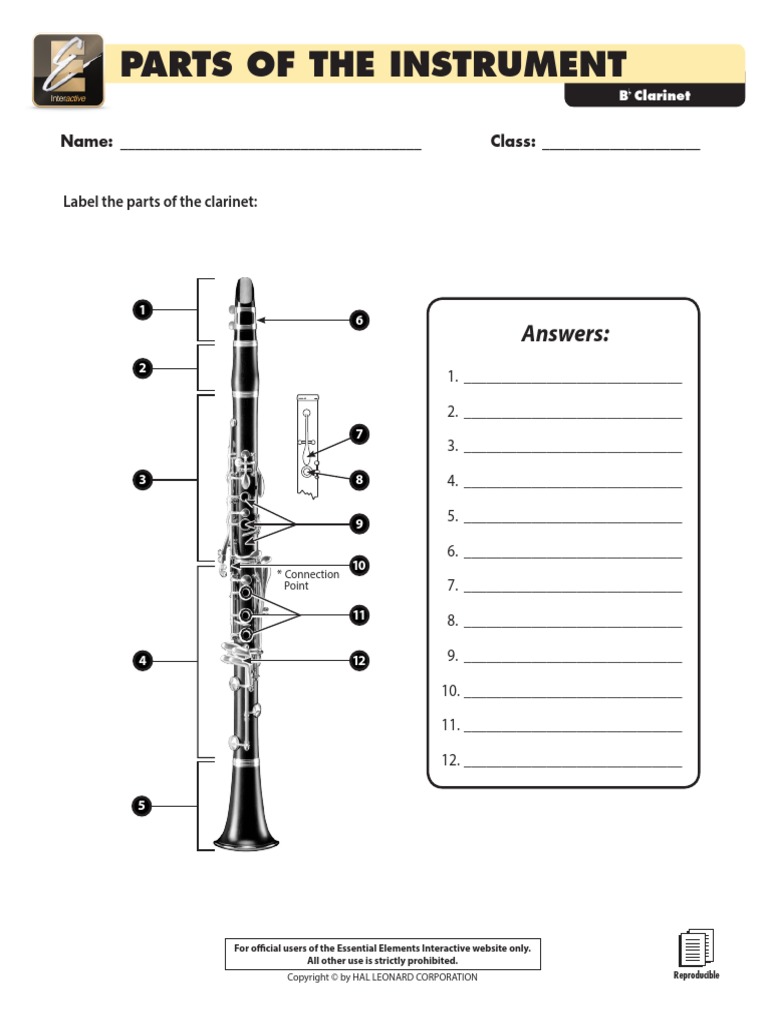 Parts of The Instrument: Answers | PDF