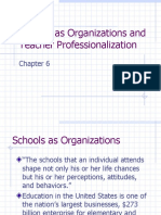 Schools As Organizations and Teacher Professionalization