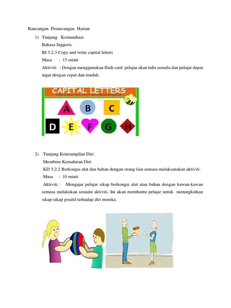 Rancangan Perancangan Harian Pdf