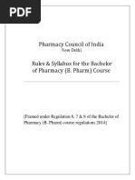 PCI B Pharm Syllabus PDF