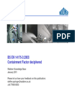 BS EN 14175-3:2003 Containment Factor Deciphered