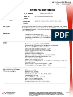 GPON ONT Especificação