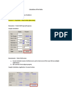 Calculation of First Ratio