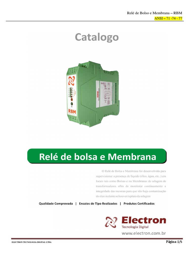Catalogo RBM | Download grátis PDF | Relé | Scada