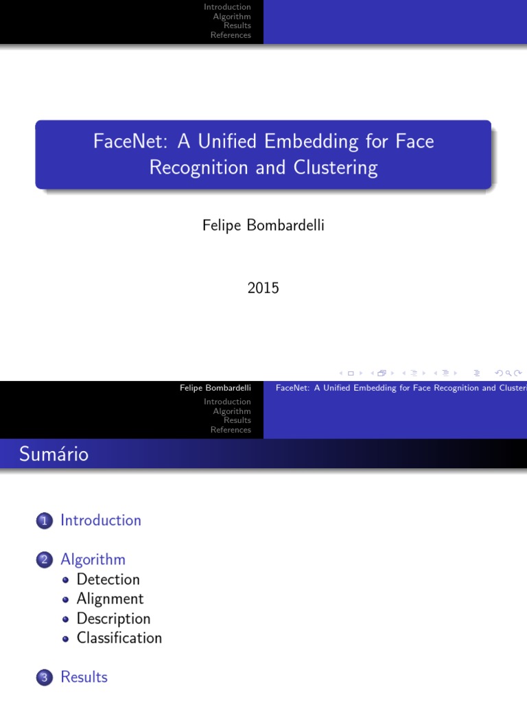 FaceNet: Unified Face Recognition System | PDF | Statistical ...