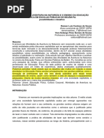 Atividades de Aventura Na Natureza e o Ensino Da Educação