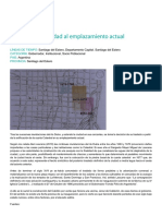 Traslado de La Ciudad Al Emplazamiento Actual PDF