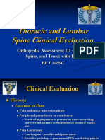 FIU - Thoracic and Lumbar Spine Clinical Evaluation