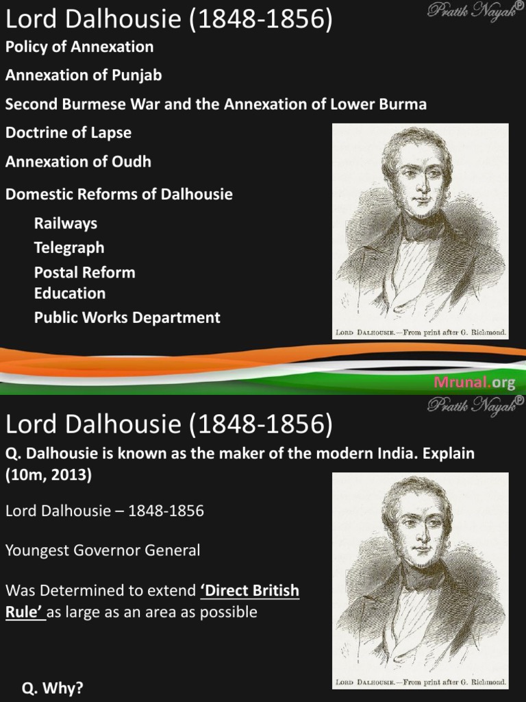 Lord Dalhousie's Reforms and Policies Lay the Foundation for Modern