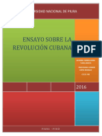 Ensayo Revolucion Cubana