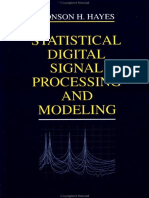 Monson H. Hayes statistical Digital Signal Processing and Modeling.pdf