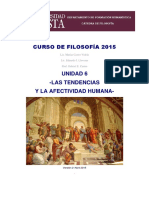 CURSO de FILOSOFÍA 2015 U6 Las Tendencias y Las Afectividad Humana