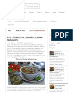 Coto Makassar - Masakan Tradisional PDF