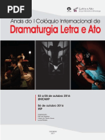 Anais I Colóquio Internacional Dramaturgia, Letra e Ato