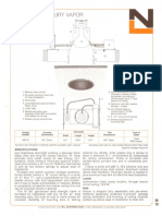 NL Corporation M3110 175w MV R40 Alzak Reflector Downlight Spec Sheet 10-75