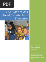 Download The Right to and Need for Interfaith Education by Maria Lucia Uribe SN3579319 doc pdf