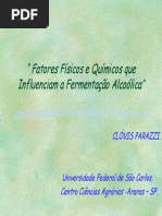 AULA Fatores Fisicos e Quimicos Que Influenciam a Fermentação Alcoolica
