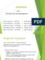 Geopolitik Indonesia: KU - 2071 Pancasila Dan Kewarganegaraan