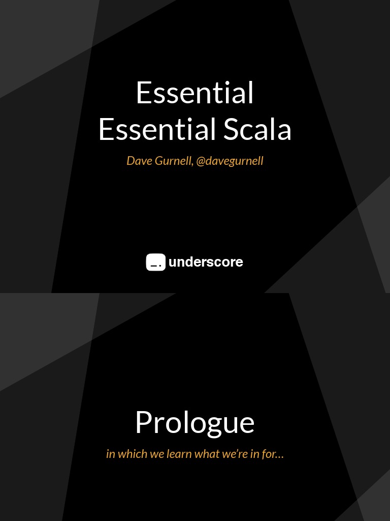 Essential Scala Course Overview | PDF | Scala (Programming Language ...