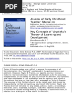 Key Concepts of Vygotsky's Theory