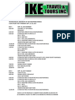 Tup Bsme 2017 Itinerary