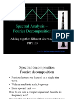 Spectral Analysis Fourier Decomposition