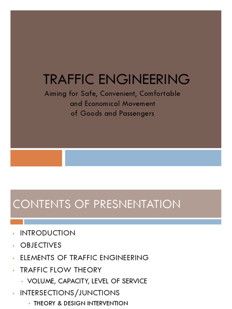 Traffic Engineering Fundamentals | PDF | Traffic | Road