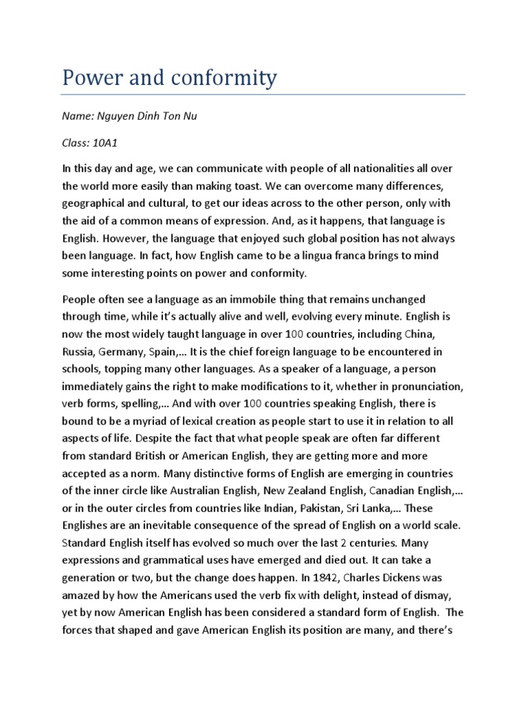 Conformity in history image