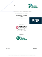 Construction Quality Assurance Workplan PDF