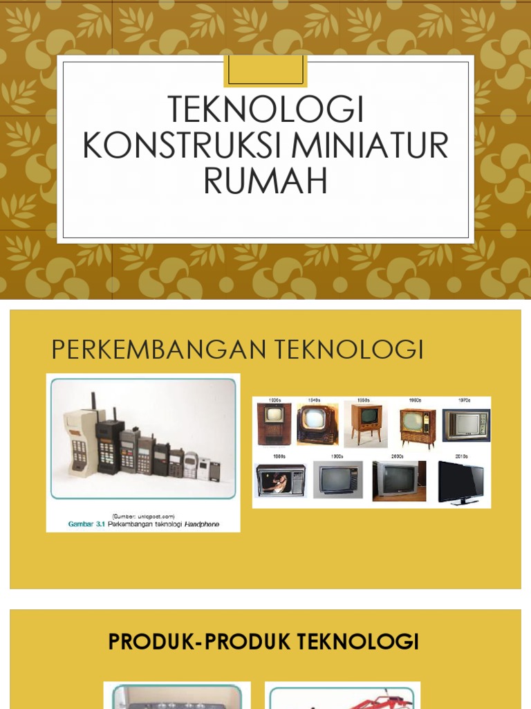 Teknologi Konstruksi Miniatur Rumah