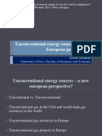 Unconventional Energy Sources - A New European Perspective?