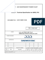 Technical Specification For HDPE PVC PDF