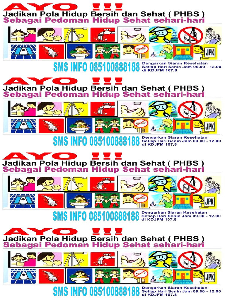 Stiker Phbs | PDF