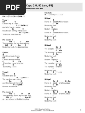 Christ Is Enough Chord Chart Capo 2 G Songs Popular Music