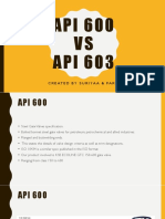 API 600 Vs API 603