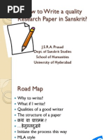 Download How to write a quality paper in Sanskrit by Dr JSR Prasad SN35797698 doc pdf