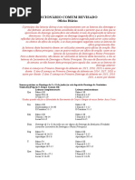 Lecionário Comum Revisado Ano b