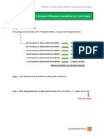 Diffusion: How To Calculate Diffusion Calculation in Excel Sheet