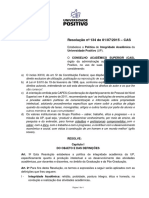 Res. #134 - 01-07-15 - Politica de Integridade Acadêmica - PLAGIO